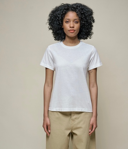 [WHPT02.01] WHPT02 Cotton-Hemp Women's T-Shirt | 01 white 