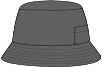 [BH03.98] BH03 unisex bucket hat | 98 charcoal 