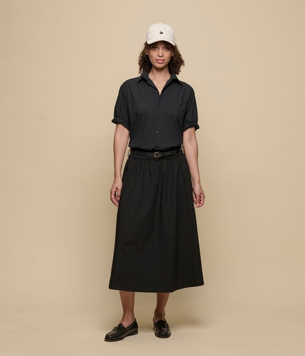 [SKIRT01.99] Relaxed Cotton Poplin Skirt
