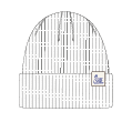 [LOBN03.81] LOBN03 beanie, ribbed structure, merino cashmere blend | 81 feather grey 