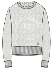 [WTRSW03.80] WTRSW03 women's sweatshirt with print | 80 grey mel. 