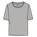 women's loose cropped crew neck T-shirt relaxed fit