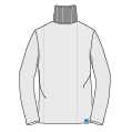 [WMWST01.80] WMWST01 women’s turtleneck pullover, ribbed structure, merino wool, slim fit | 80 grey mel. 